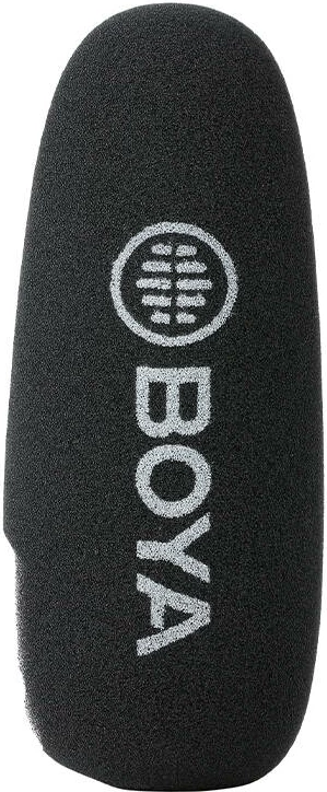 Mikrofon shotgun BOYA BY-BM3030 për kamera, me mini-jack 3.5mm, i zi