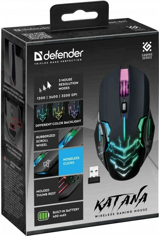 Maus wireless Defender Katana GM-511, 3200 DPI, 5 butona, i zi