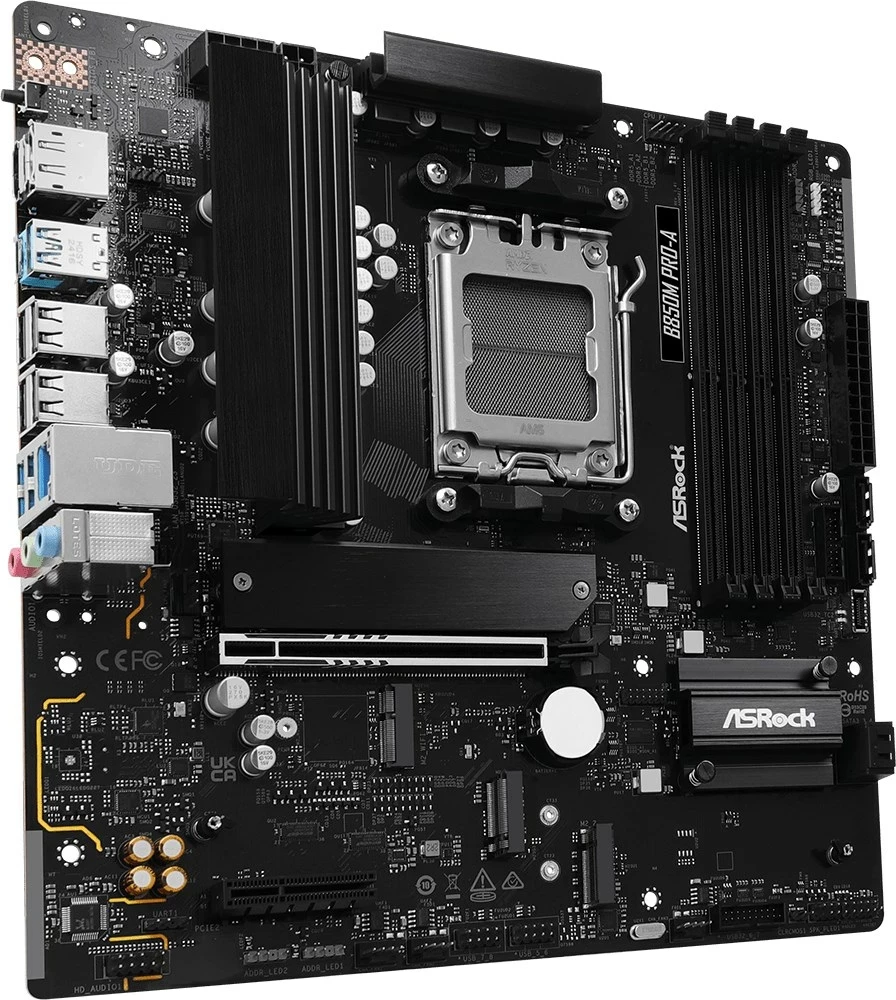 Pllakë amë Asrock B850M Pro-A, Socket AM5, micro ATX, E zezë