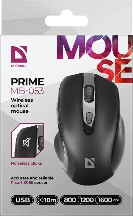 Maus Defender Prime MB-053 RF Silent, Optik, i zi