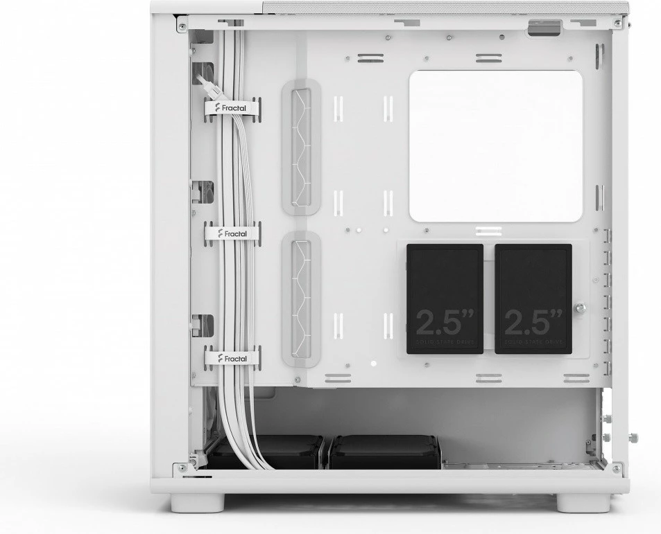 Kasë Fractal Design Epoch White TG Clear Tint, Midi Tower, ATX, e bardhë