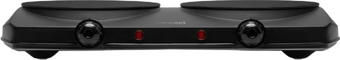 Shporet elektrik me dy pllaka, Concept VE3060, 2500 W, pllaka qeramike 19.2 cm, rregullim temperature, i zi