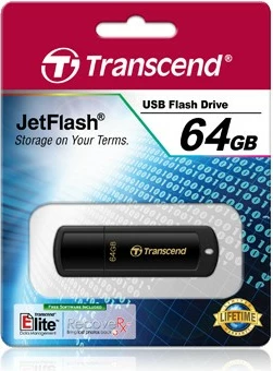 USB stick Transcend JetFlash 350 64GB, e zezë