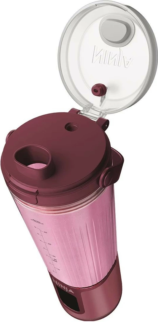 Blender portabel Ninja BC151, 0.53L, USB-C, i kuq
