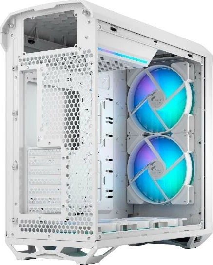 Kasë Fractal Design Torrent White RGB TG Clear Tint, Midi Tower, Tempered Glass, e bardhë