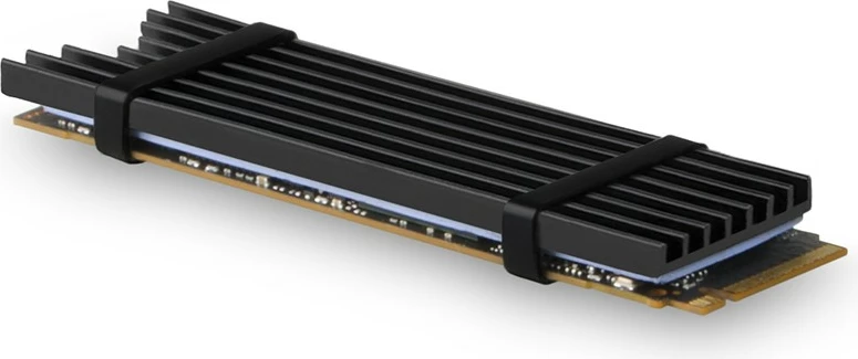 Radiator pasiv AXAGON CLR-M2L3 për SSD M.2, alumini, 3mm, i zi