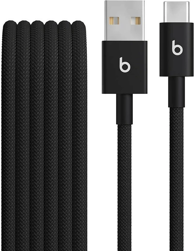 Kabllo Beats USB-A në USB-C 1.5m, 2 copë, e zezë