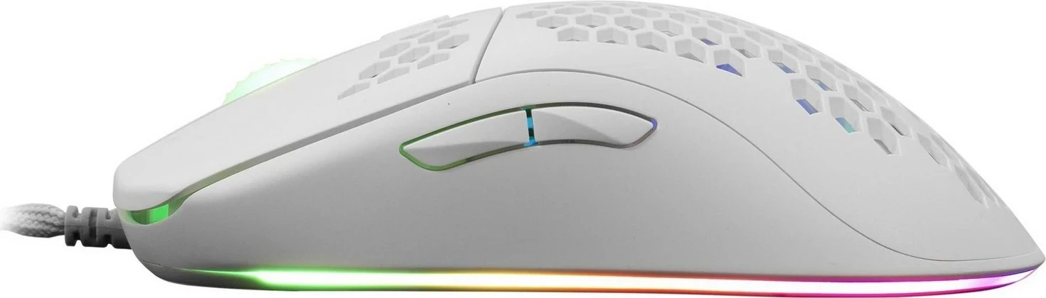 Maus gaming White Shark GM-5007 Galahad, 7200 DPI, RGB, i bardhë