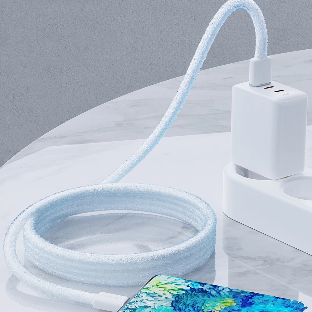 Kabllo Acefast C2-04, USB në USB Type-C, 1.2m, 3A, e zezë