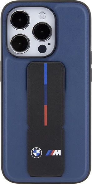 Mbështjellës BMW M Grip Stand Bicolor për iPhone 15 Pro, Blu