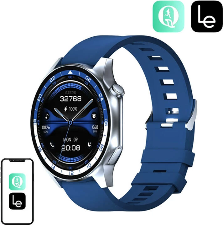 Smartwatch BlitzWolf BW-AR1, 1.43" AMOLED, 1GB memorie, IP67, Kaltër