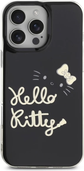Mbështjellës Hello Kitty IML Golden Diva MagSafe për iPhone 16 Pro Max, Zi