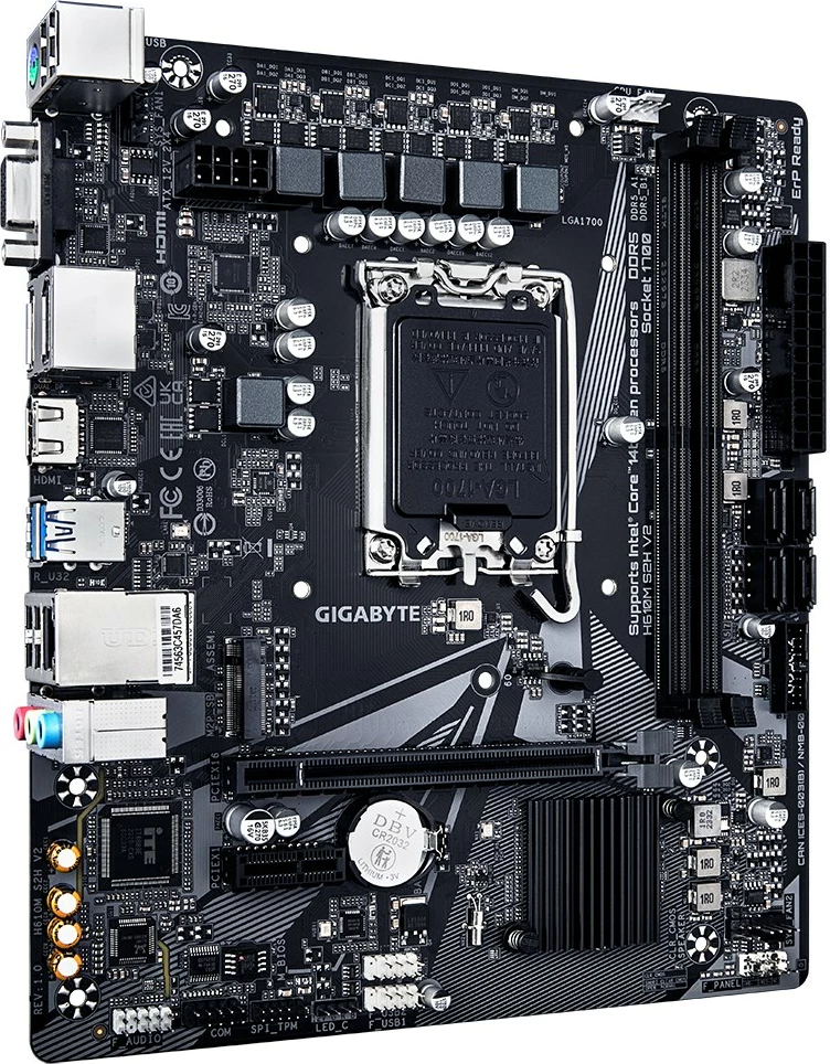 Pllakë amë Gigabyte H610M S2H V2, Socket LGA 1700, ATX, E zezë