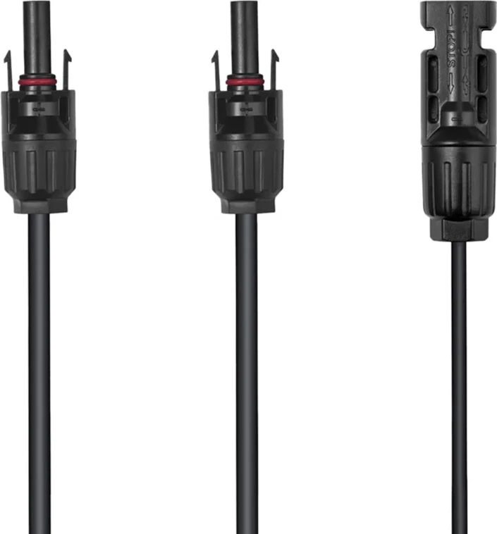 Kabllo lidhëse EcoFlow për panele diellore, 30cm, e zezë
