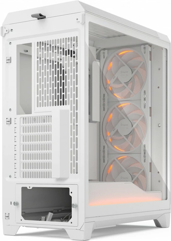Kasë Fractal Design Meshify 3 Ambience ProRGB White TG Clear, ATX, RGB, Xham i temperuar, E bardhë