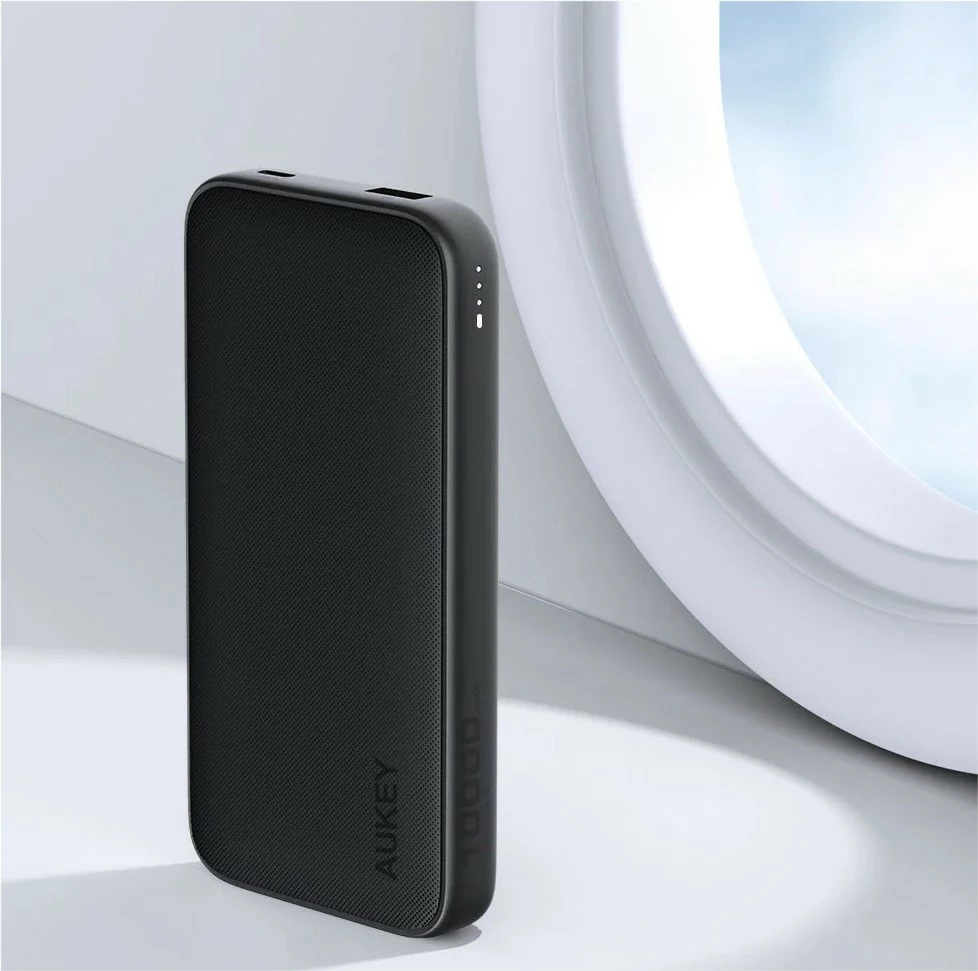 Power bank AUKEY PB-Y46P Spark Go, 10000mAh, 22.5W, 2xUSB, USB-C kabllo, Zi