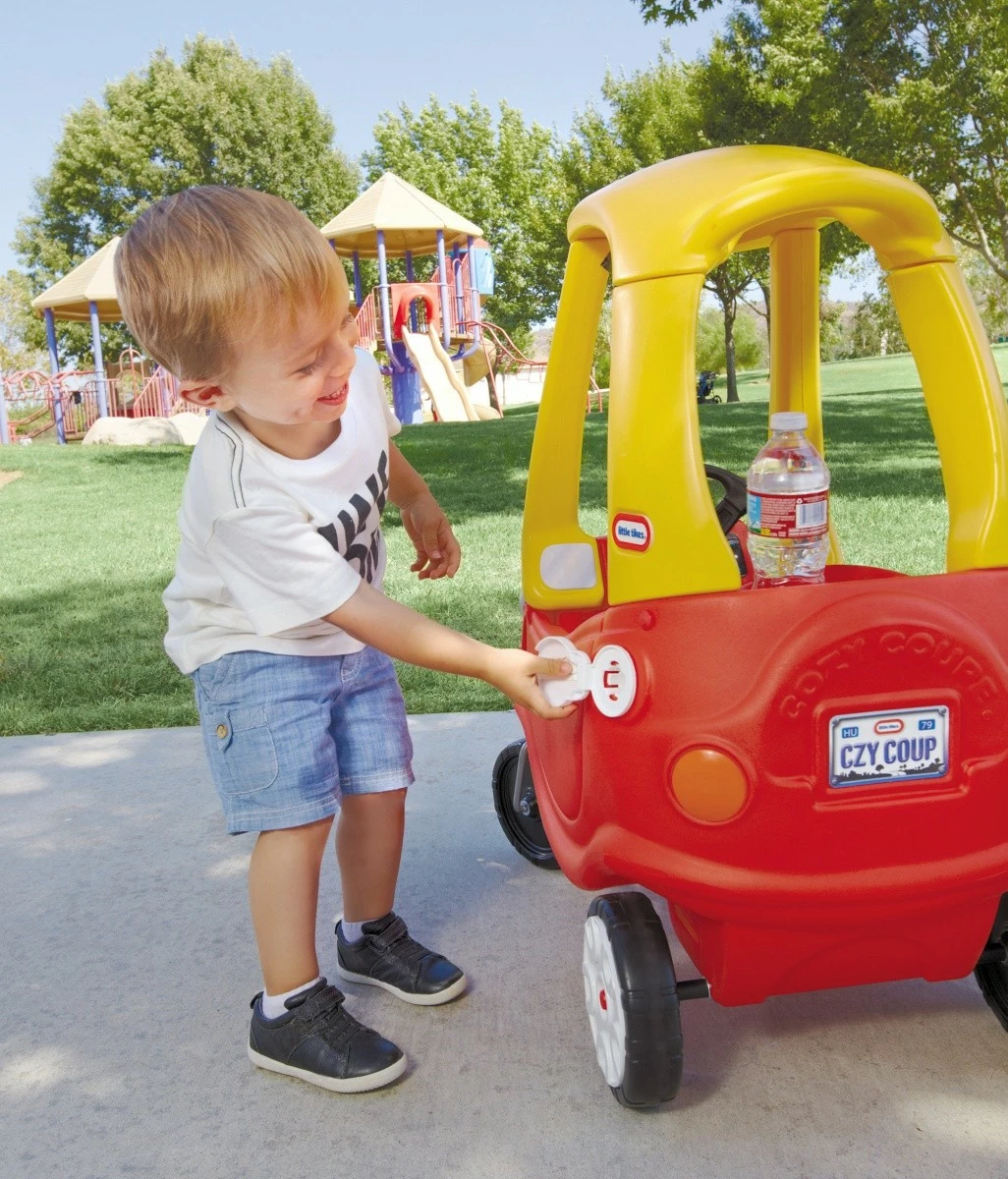 Makine lodër Little Tikes Cozy Coupe me sy të rinj, e kuqe/verdhe