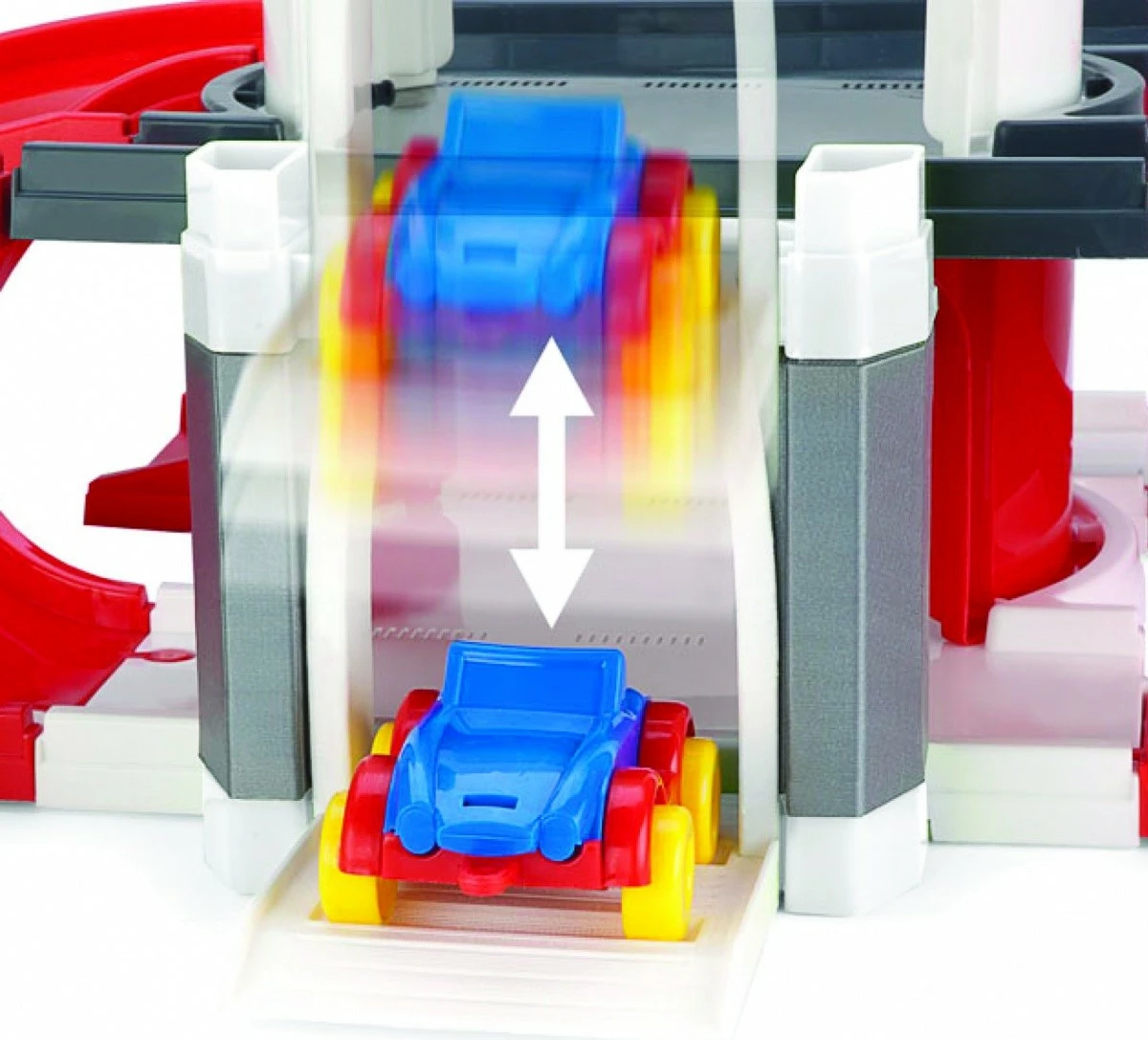 Garazh lodër Wader 3 nivele me ashensor, 2 makina, shumëngjyrësh, set