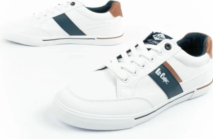 Këpucë për meshkuj Lee Cooper, të bardha