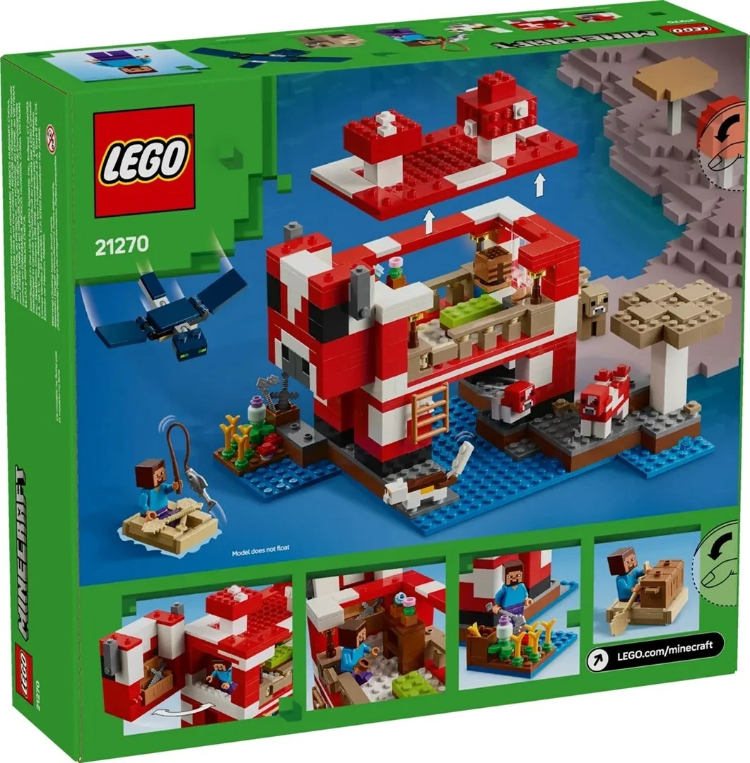 Set LEGO Minecraft 21270 Mooshroom House