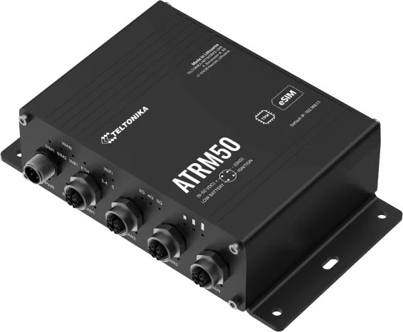 Router TELTONIKA ATRM50 5G 4x Gigabit Ethernet M12 dual SIM eSIM GNSS 9-50V IP30 i zi