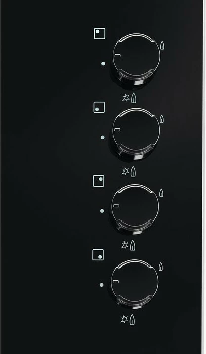 Pllakë gazi Electrolux EGG6407K, 4 zona, xham, e zezë