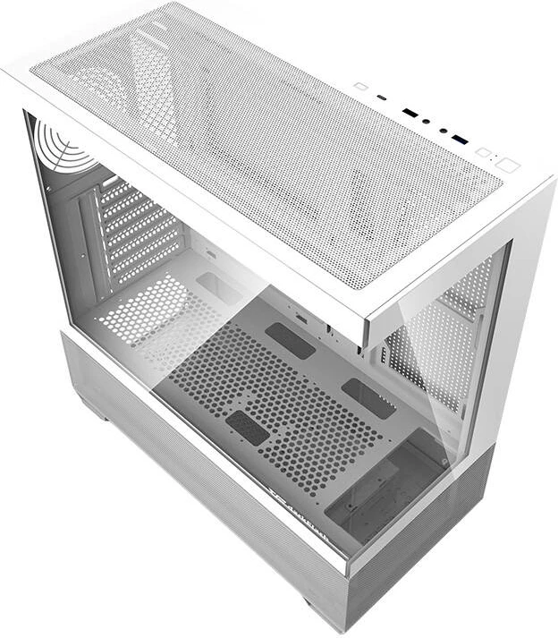 Kasë Darkflash DS900 AIR, Middle Tower, ATX/M-ATX/ITX, xham i temperuar, e bardhë