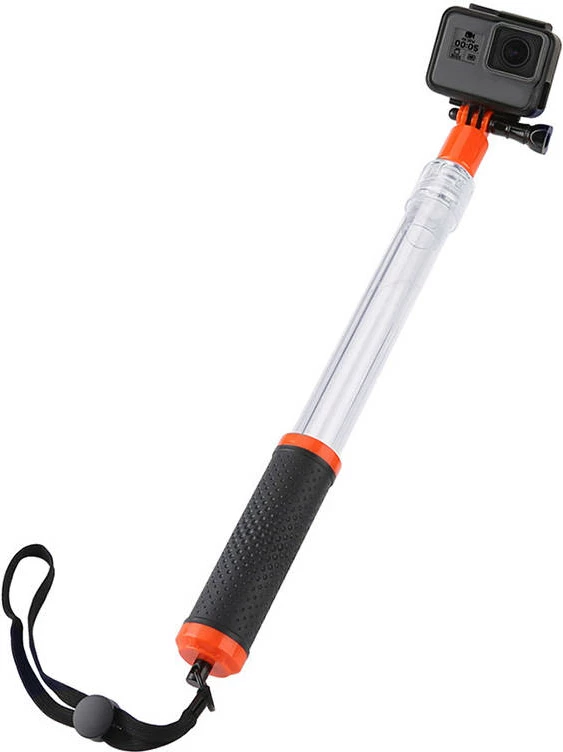 Selfie stick notues për kamera sportive Telesin GP-MNP-T01, 36-62cm, portokalli/zezë