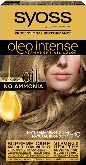 Ngjyrë për flokë Syoss Oleo Intense 7-10 Natyral Blond, për femra, 1 copë