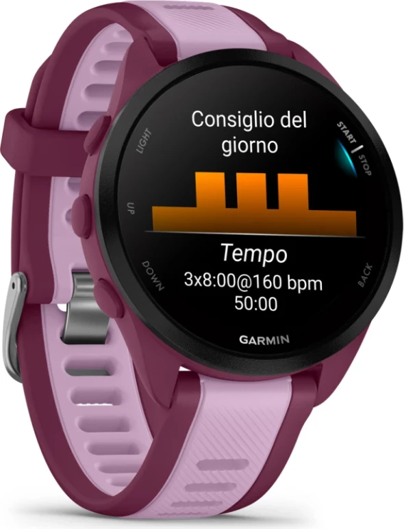 Smartwatch Garmin Forerunner® 165 Music Berry/Lilac