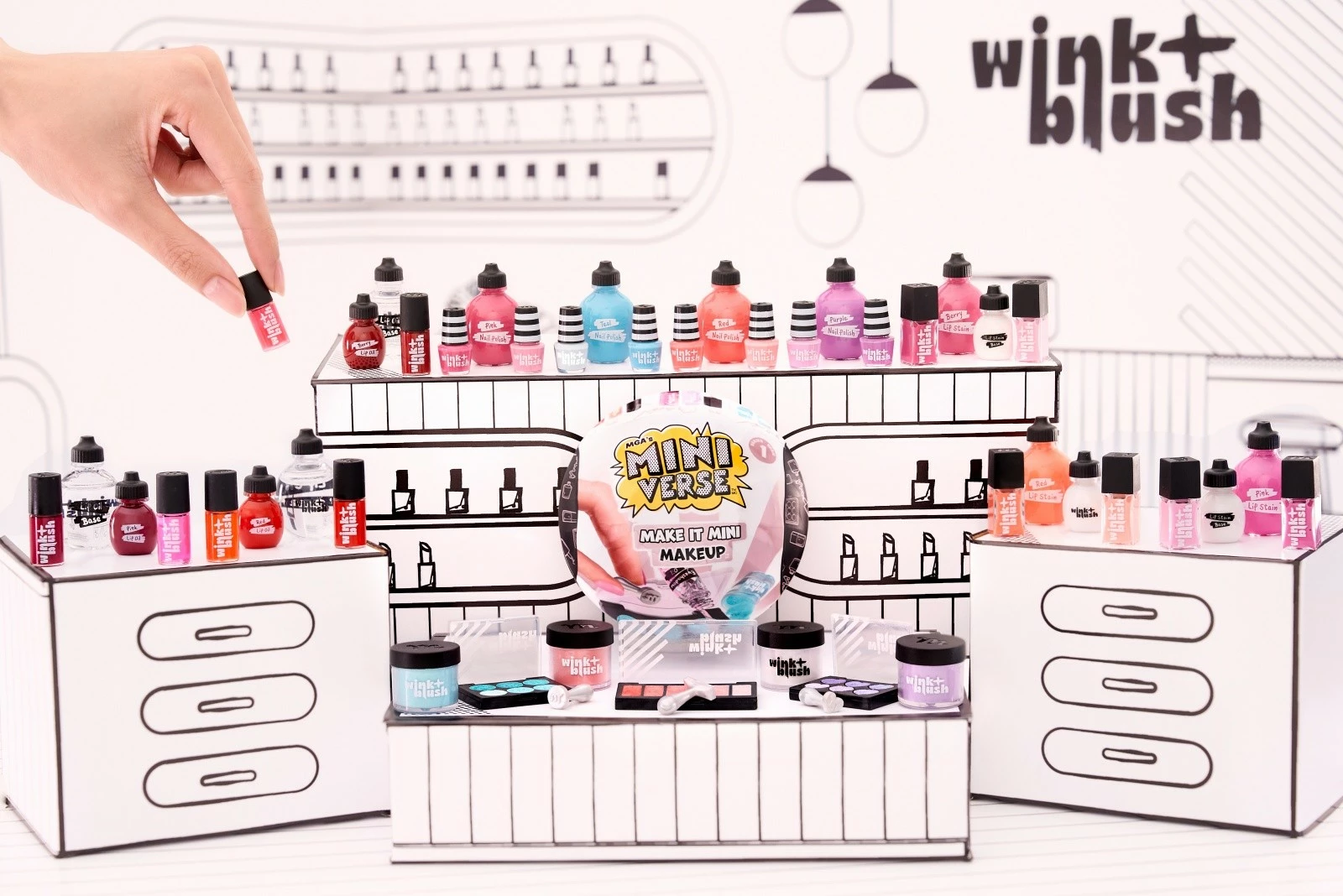 Set lodrash koleksionuese MGA Miniverse Make It Mini Makeup, 15 copë