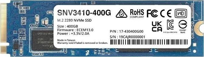 SSD Synology SNV3410 400 GB M.2 PCI Express 3.0