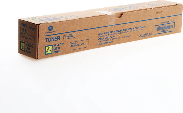 Toner, Konica Minolta TN514Y / A9E8250, rendiment 26000 faqe, standard, e verdhë