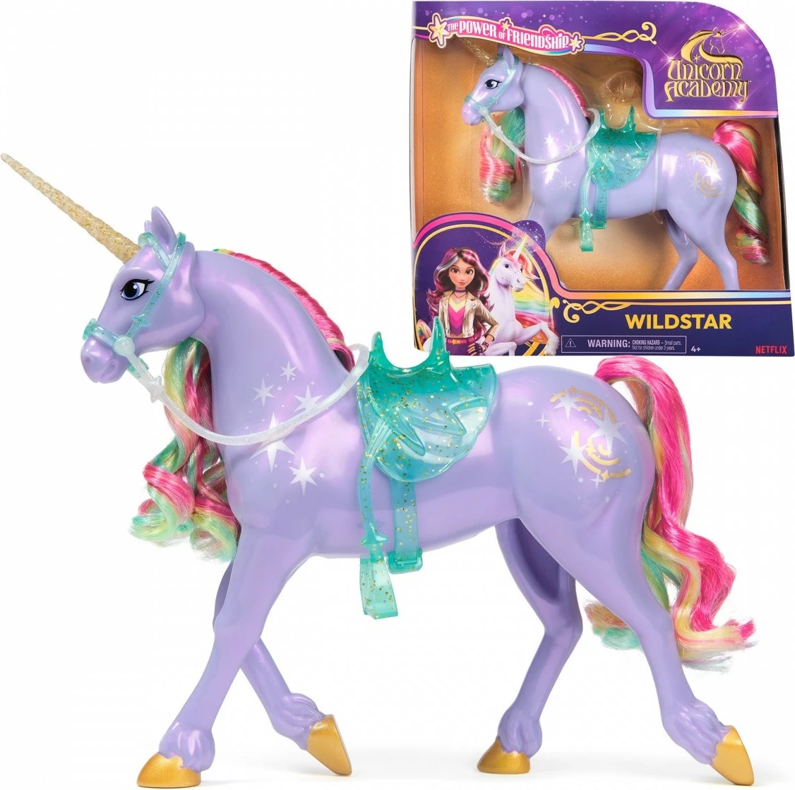 Figurinë lodër Unicorn Academy Spin Master Unicorn Star, 28 cm, plastikë, shumëngjyrëshe, set