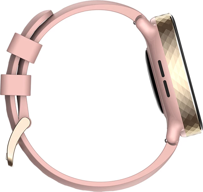 Smartwatch Zeblaze Lily 2, AMOLED 1.2", IP68, për femra, Rozë, set me dy rripa