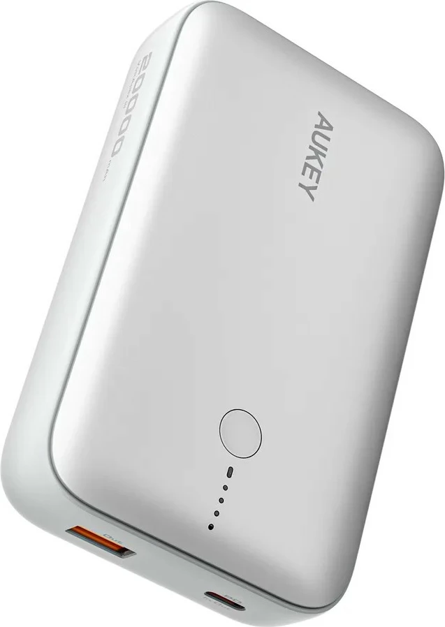 Power bank AUKEY PB-Y57 Spark Mini 20000mAh, 22.5W, 2xUSB, i bardhë