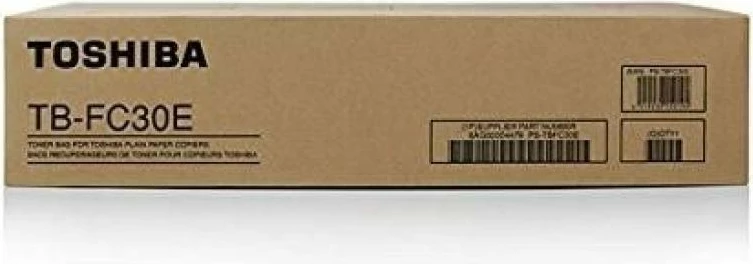 kontejner mbetje toneri, Toshiba, TB-FC30E TBFC30E (6AG00004479/6AG00004477), kapacitet 43.000–150.000 fletë, e zezë