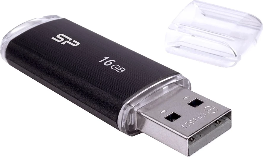 USB flash drive Silicon Power, 16 GB USB Type-A 2.0, e zezë