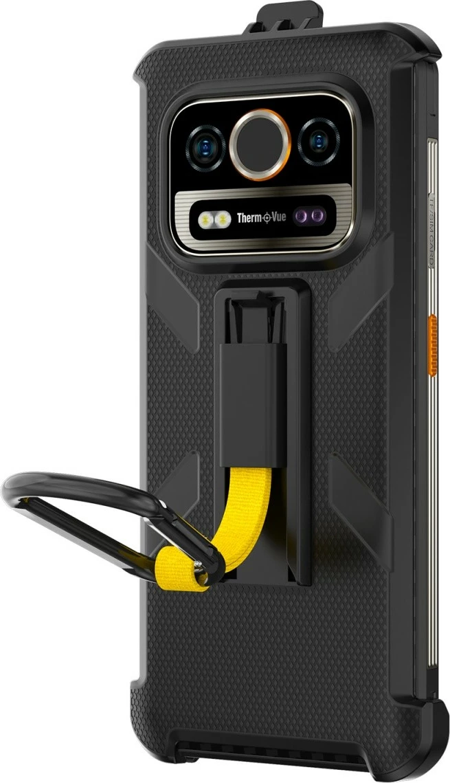 Mbështjellës Ulefone Armor 25 Series UF-C-A25TP, me klips rrotullues dhe karabinë, i zi