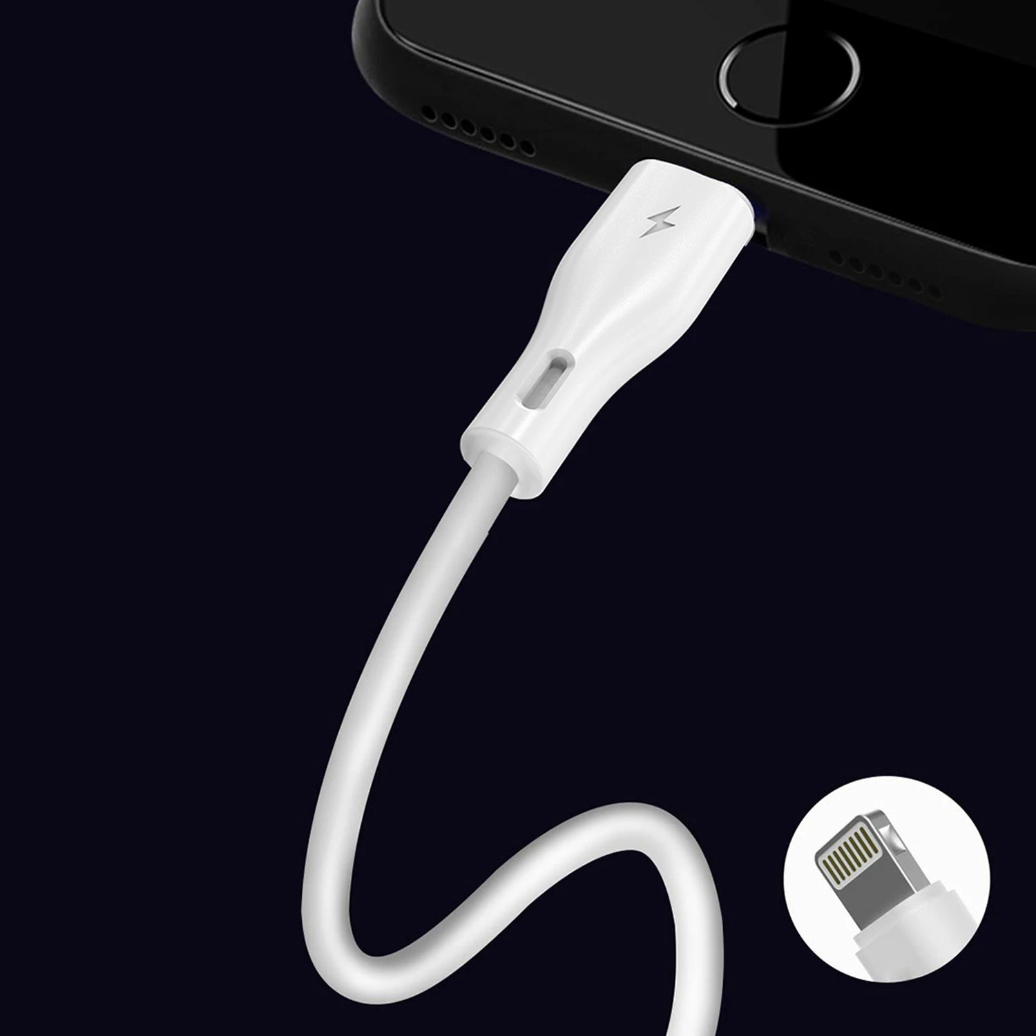 Kabllo Dudao L2L, USB-A në Lightning, 2m, 3A, Bardhë