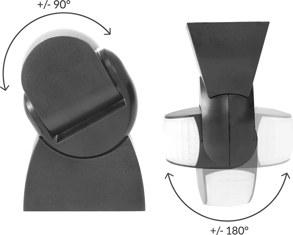 Sensor lëvizjeje Maclean MCE201 GR, Infrared PIR, IP65, i zi