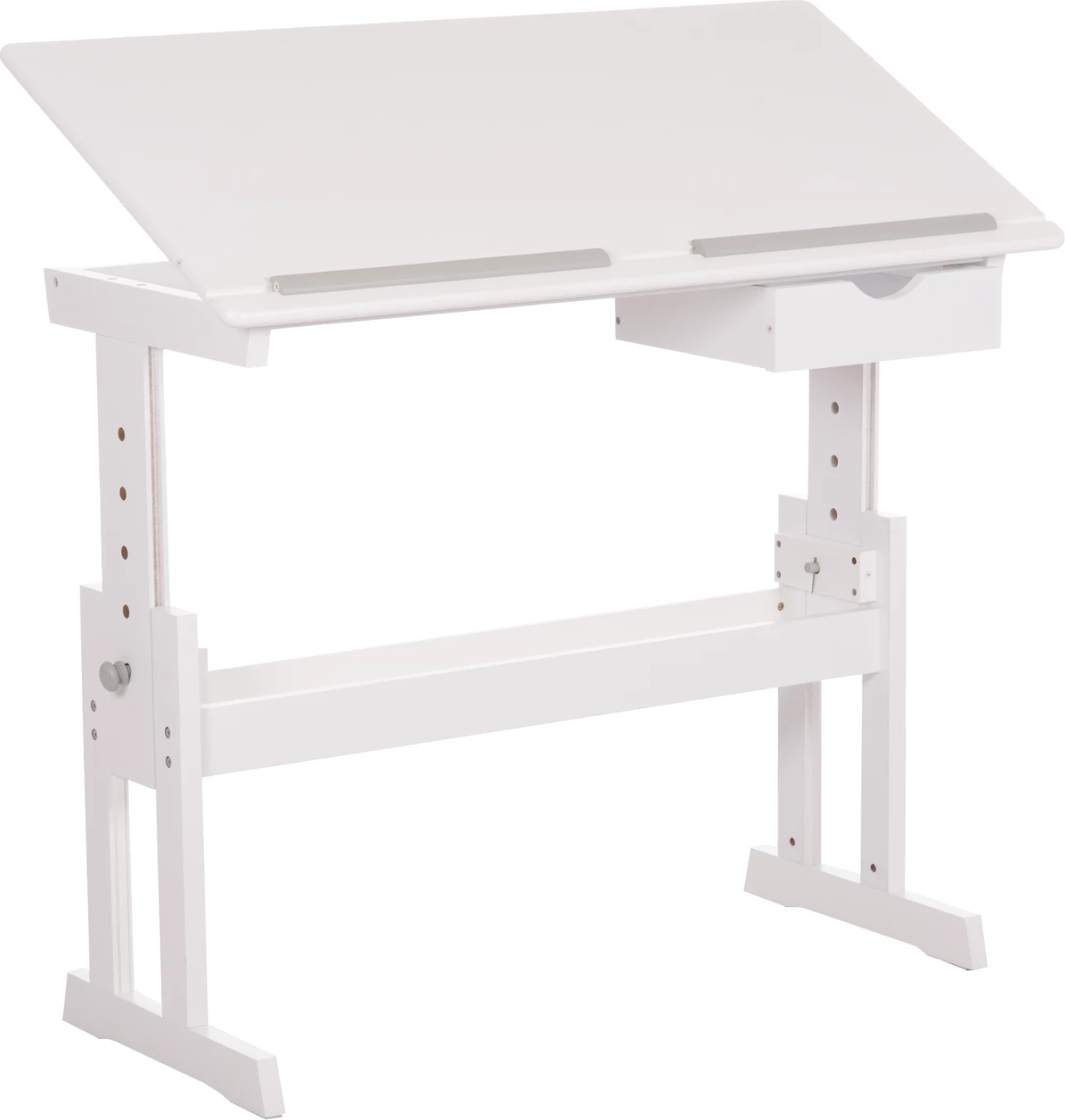 Tavolinë vizatimi për fëmijë ASCENT FH18289 MDF, e bardhë, 109x55x87.5H cm