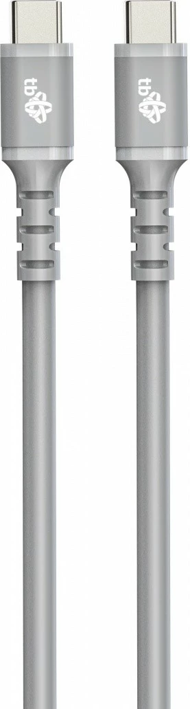 Kabllo USB Type-C TB 1m, silikon, Gri