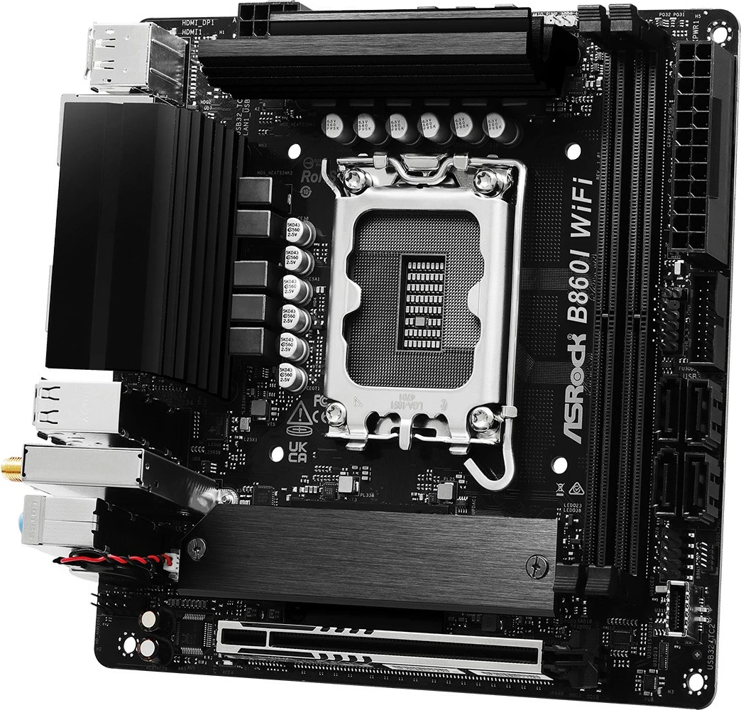 Pllakë amë ASRock B860I WiFi, Intel, LGA 1851, DDR5, mini ITX
