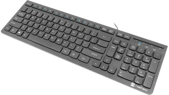 Tastierë Natec DISCUS 2, Multimedia, me kabllo USB, E zezë