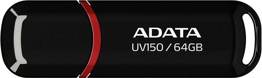 Pendrive Adata UV150, 64GB, USB 3.2, e zezë