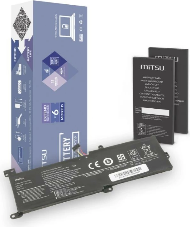 Bateri laptop Mitsu BC/LE-320 për Lenovo IdeaPad 320, 4050 mAh, 7.6V