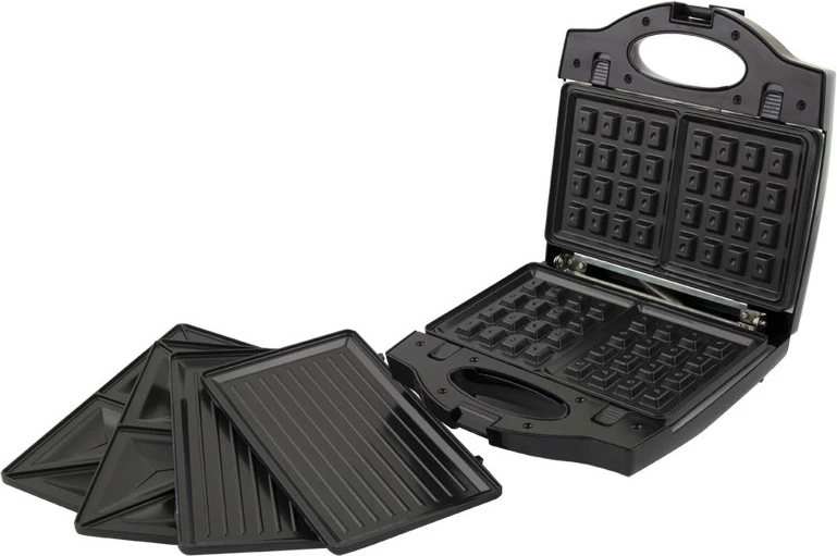 Tostierë 3-në-1 Esperanza Portobella EKT006K, pllaka të ndërrueshme, e zezë