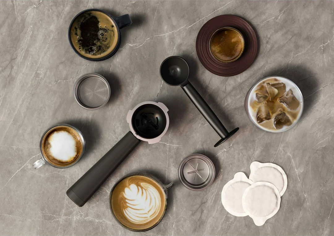 Aparat espresso manual AEG EC6-1-6BST, 1L, i zi