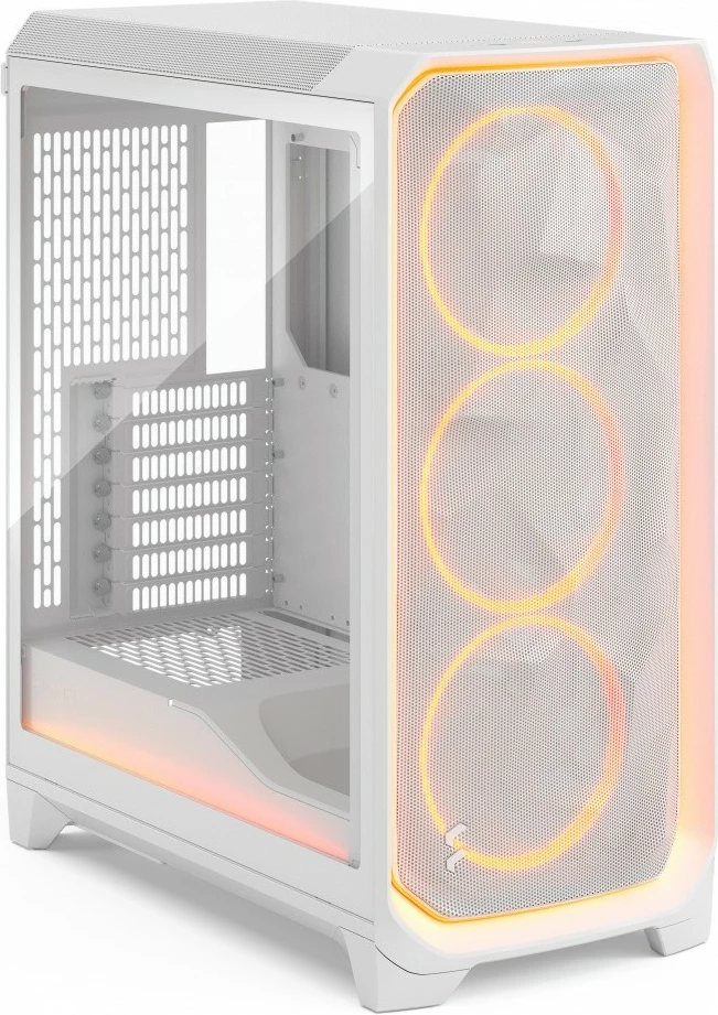 Kasë Fractal Design Meshify 3 Ambience ProRGB White TG Clear, ATX, RGB, Xham i temperuar, E bardhë